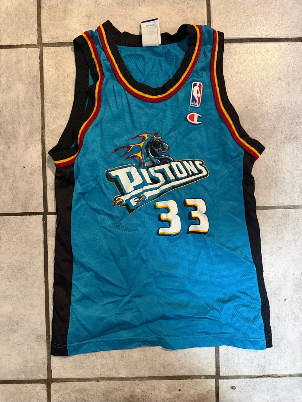 Grant Hill Detroit Pistons Champion Jersey